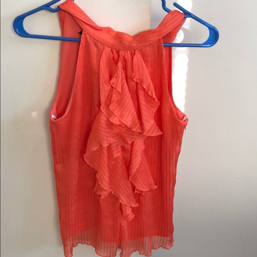 Coral sleeveless top never worn